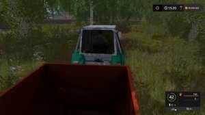 Farming Simulator 2017. Нестеровка. Трактор ЮМЗ-6К. Прицеп ПСТ-6.