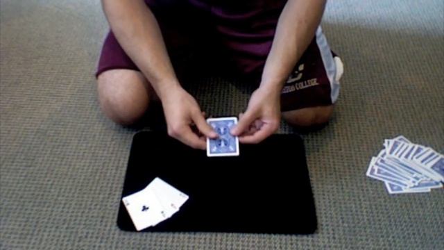 AMAZING Card Trick - David Blaine Card "Grab" Magic Trick смотреть онлайн