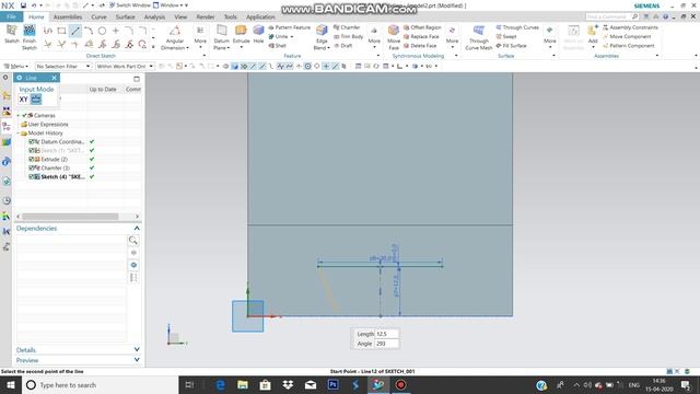 Basic 3D diagram with chamfer operation смотреть онлайн