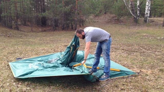 Разборка палатки Greenell Хоут 4