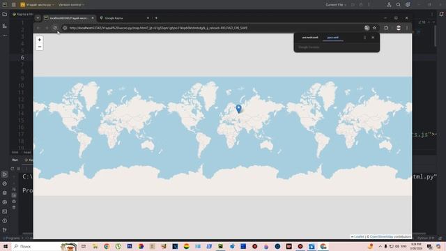 HTML Карта! Легко и Быстро на Python! Библиотека "folium" смотреть онлайн