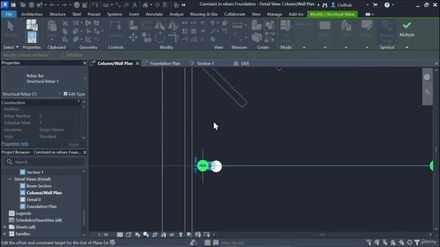 2.12. Ограничения (привязки) арматуры в колонне смотреть онлайн