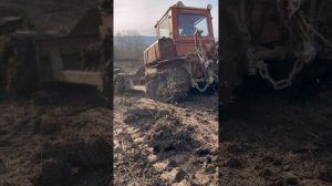 ДТ-75 корчевание