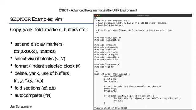 UNIX24_5_02 Advanced Programming in the UNIX Environment_ Week 05, Segment 2 - The Editor смотреть онлайн
