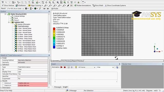 ANSYS Uni-axial Tensile Test смотреть онлайн