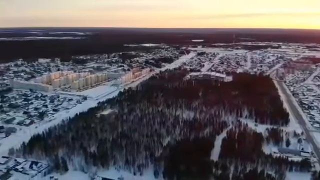 Югорск (финский) с птичьего полёта смотреть онлайн