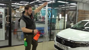 Инструкция по оклейке частичного капота Фольксваген Поло в защитную пленку