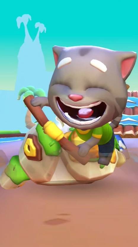 Мой говорящий Том в мире динозавров Talking Tom Time Rush смотреть онлайн