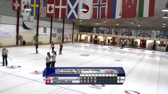 CURLING: - World Junior Chps 2016 - Men Semifinal - USA v SUI смотреть онлайн