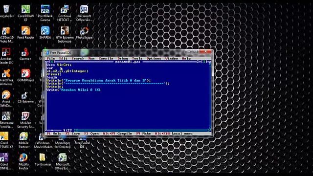 Membuat Program Menghitung Jarak dengan Free Pascal #AdamZ #XMM1 #SMKN1DRIYOREJO смотреть онлайн