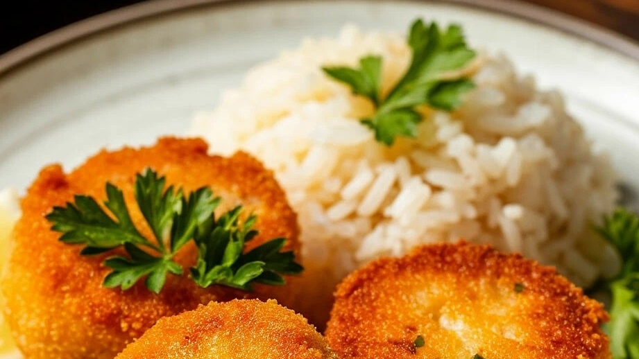 Рыбные котлетки с рисом на ужин. смотреть онлайн