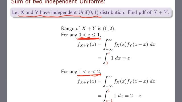 [Chapter 6] #7 Sum of two independent uniforms смотреть онлайн