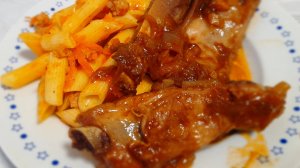 Тушеные свиные ребрышки