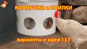 Кормушка курам бункерная подвесная из ведра 20 л и трубы понравилась несушкам