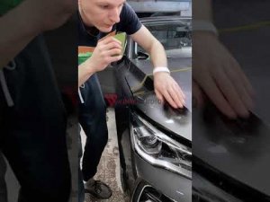 Инструкция по оклейке частичного капота на примере Geely Emgrand