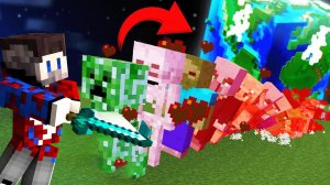 Майнкрафт, но с Каждым Мобом МИР Становится БОЛЬШЕ..