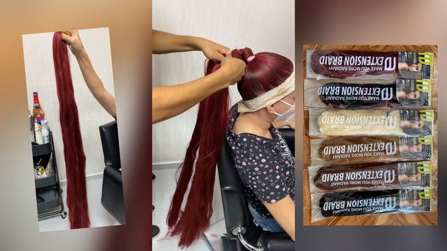 Jumbo braid Ponytail o coleta de caballo. Como hacer una cola con el pelo jumbo. смотреть онлайн