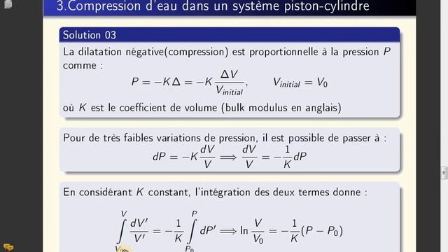 602. MDF (Série 01- Exercice 02+03: Pression de l'eau dans un piston-cylindre) смотреть онлайн
