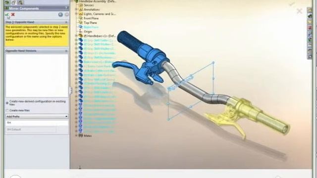 Solidworks 2010 New_ Comando espelhar componentes смотреть онлайн