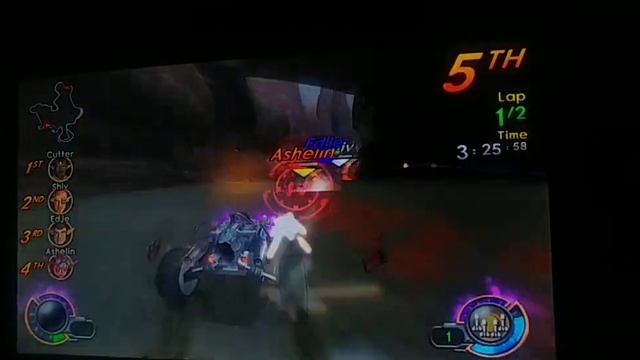 Jak X Combat Racing Sig Dark Eco Yellow Eco Missile Barrage On Ashelin Ryona 4