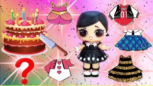 Зачем испортила торт для куклы ЛОЛ? Новые наряды в корзинке БРАТИК леди Аниме МУЛЬТИК ЛОЛ СЮРПРИЗ