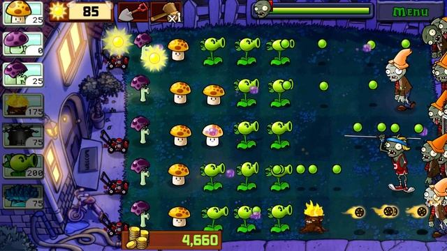 Выживание ночь растение против зомби #летсплей,