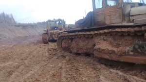 ДЭТ-250 тянет ДЭТ-250 ЯМЗ-238 оборвало диск сцепления