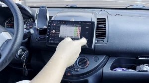 Современная магнитола Ниссан Ноут с навигатором и камерой. Установка магнитолы на Nissan Note.