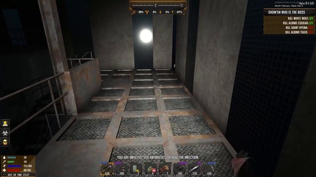 7 Days To Die ★ Starvation ★ Alpha 16.4 ► E058 ★ В коридорах высотки ★ Insane Выживание Grinya PLAY смотреть онлайн
