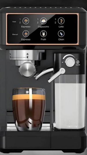 Кофемашина 3 в 1 HuaKeCM-5320 автоматическая с капучинатором.