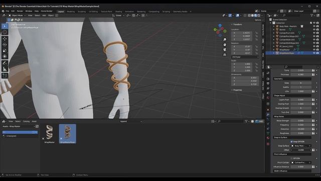 Easy WRAPS In Blender With Wrap Master!