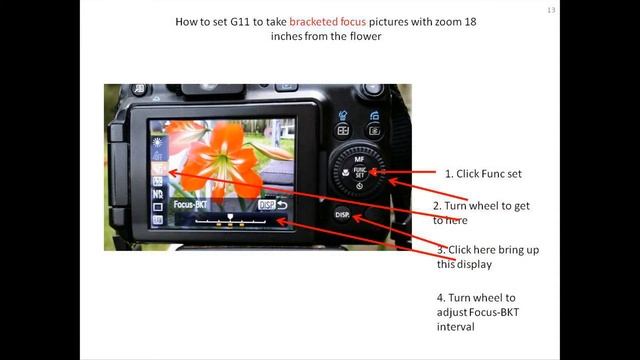 Canon PowerShot G11 PPT On Focus Functions