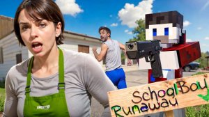 ФИНАЛЬНЫЙ ПОБЕГ С ПИСТОЛЕТОМ ОТ ЗЛЫХ РОДИТЕЛЕЙ в SCHOOLBOY RUNAWAY в Майнкрафт..