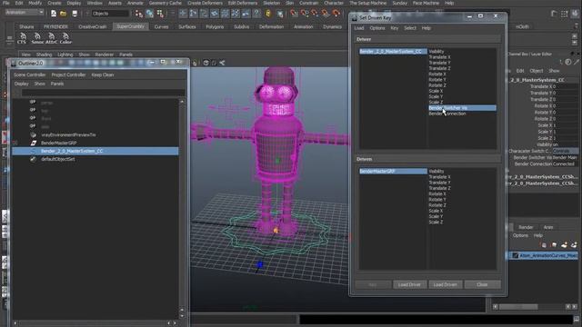 Tutorial: Creating an Advanced Multi-Character Rig for Futurama's Bender - Part 3-4 смотреть онлайн