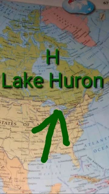 [Major lakes of USA and CANADA] map revision смотреть онлайн