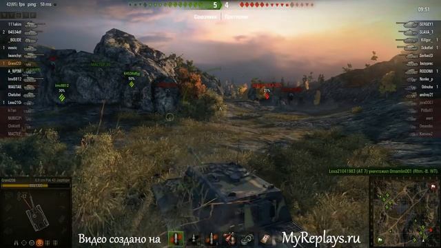 WOT: Карелия - 8.8 cm Pak 43 JagdTiger - 3 фрага - смотреть онлайн