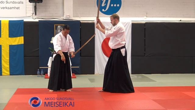 13 Aikido Ken Tai Ken Katadorimenuchi Sankyo, Shishiya Sensei Sundsvall 2015