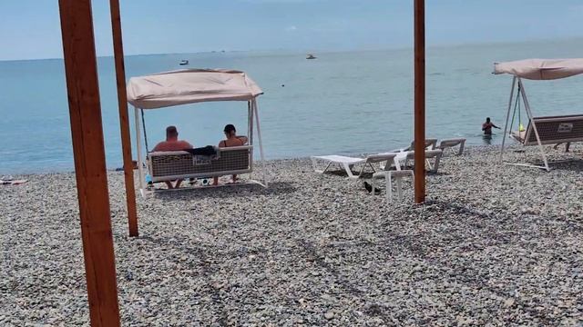 Пляжи в Курортном городке Адлера смотреть онлайн