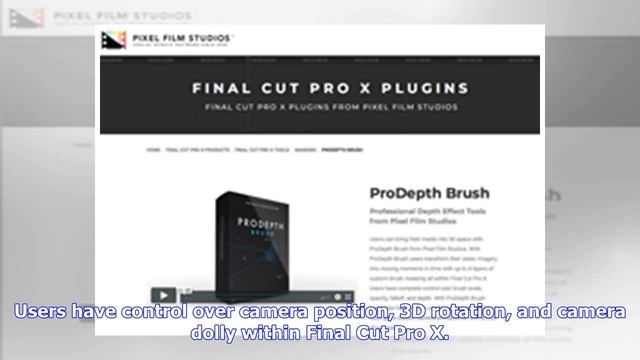 Breaking News | Pixel Film Studios Unveils ProDepth Brush for Final Cut Pro X. смотреть онлайн