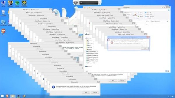 Windows 8.1 Crazy error
