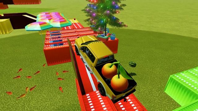 LOAD & TRANSPORT GIANT CHERRY WITH LAMBORGHINI URUS CARS - Farming Simulator 22 смотреть онлайн
