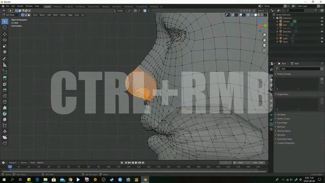 블렌더3D 프로포셔널 에디팅 영상 / Blender 3D Proportional editing смотреть онлайн