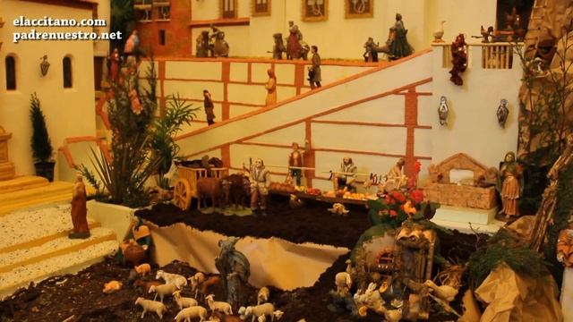 Portal de Belén con una increíble replica de la iglesia de Santiago смотреть онлайн