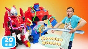 Битроид, Оптимус и Бамблби готовят вкусняшки! 😋 Кто съест больше?