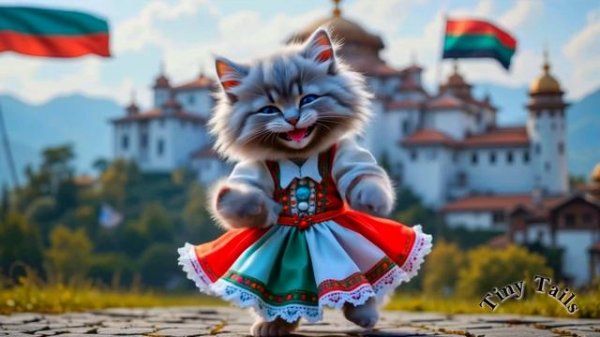 European Cats Dance Off In Their Country Outfits _ Funny Cats doing Human Things