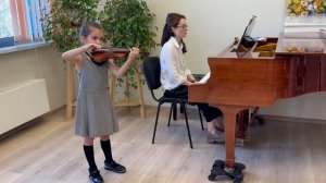 Ф.Зейц «Концерт для скрипки N1», соль мажор, 1 часть. Ивашкова Анна, 8 лет. Педагог Л.Б. Лапчинская