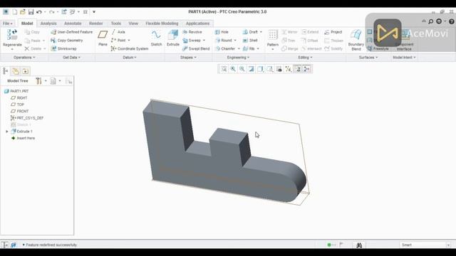 PTC Creo Tutorial For Beginner|Learn How to edit features of any part Urdu|Hindi Class 11 смотреть онлайн