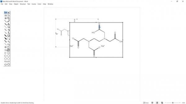 How to copy Chemdraw structures in word and how to edit it in word