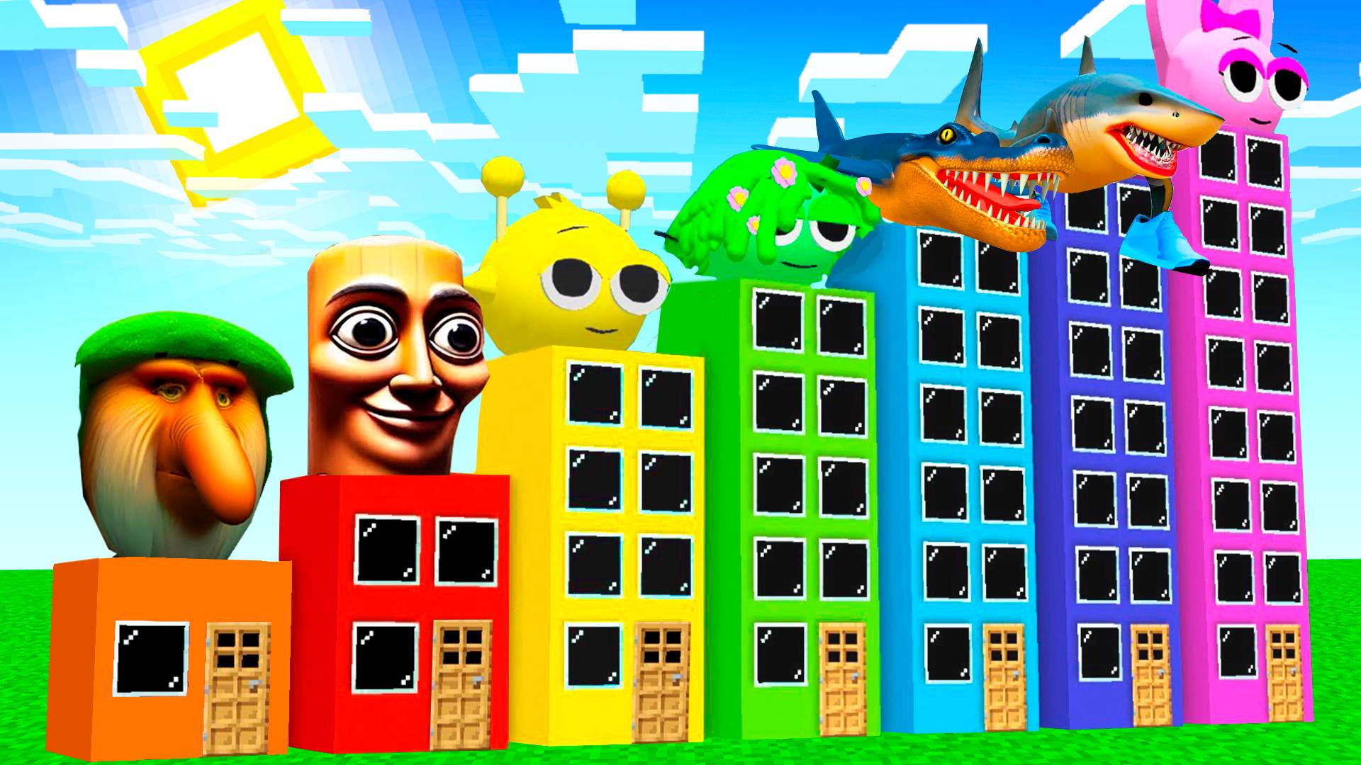 НЕБОСКРЕБ ОТЕЛЬ СПРУНКИ ТРАЛАЛЕЛО ТРАЛАЛА БОМБАРДИРО КРОКОДИЛО ТУНГ ТУНГ ТУНГ САУР В МАЙНКРАФТ смотреть онлайн