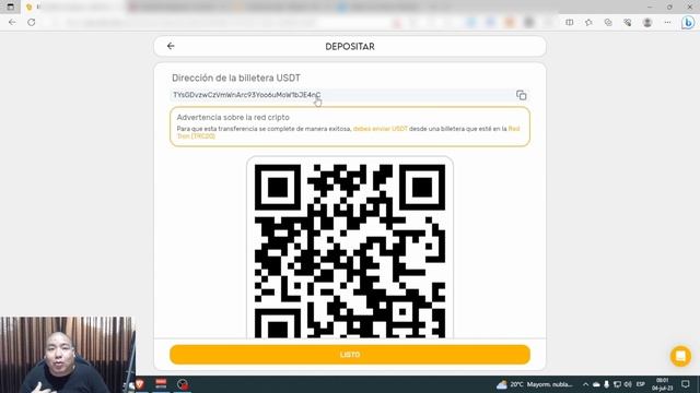 Como depositar USDT en El Dorado exchange P2P смотреть онлайн